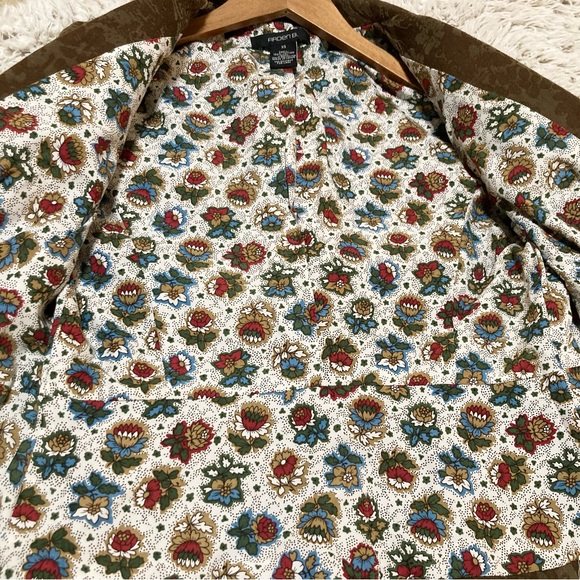 Vintage Arden B Blazer Brown Floral Y2K Jacket Size XS - Picture 10 of 12